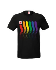 T-Shirt Unisex, schwarz, Stripes