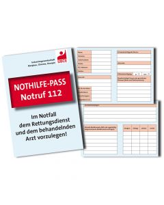 IGBCE-Nothilfe-Pass »Notruf 112«