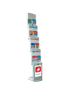 REALZIP silber, Prospektständer