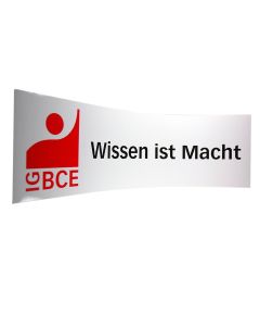 PVC-Aufkleber »Wissen ist Macht«