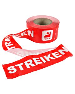 IGBCE Absperrband "Wir Streiken"